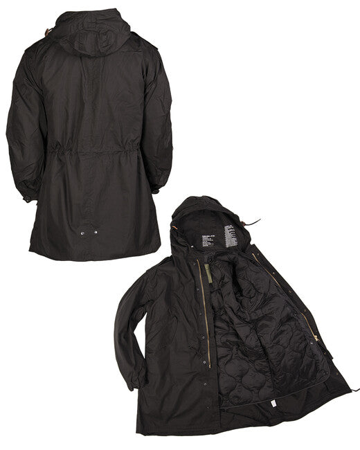 Mil-Tec US M51 Fishtail giacca con fodera, nera