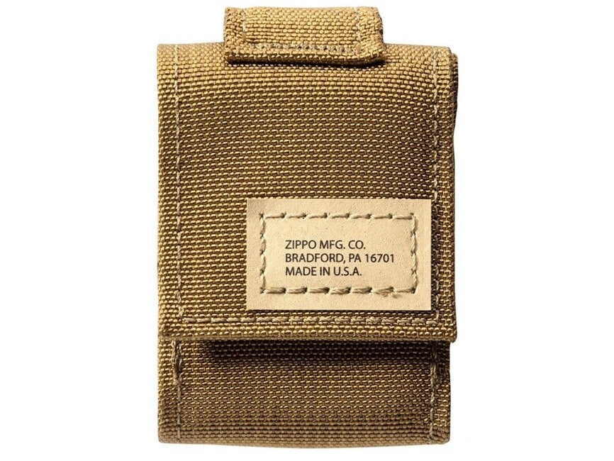 Zippo Brown custodia tattica + set di accendini black crackle
