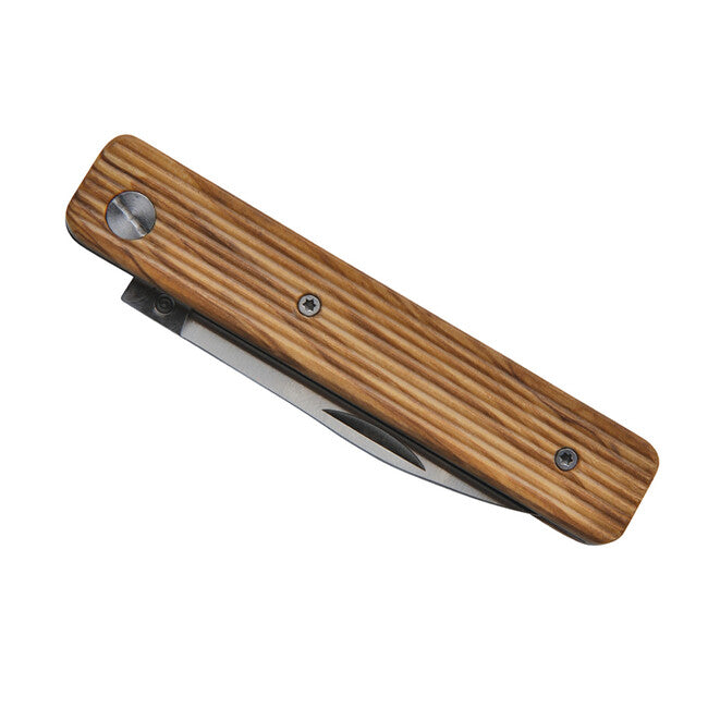 Baladeo ECO331 coltello papagayo lama 7,5 cm acciaio 420 manico in legno d'ulivo