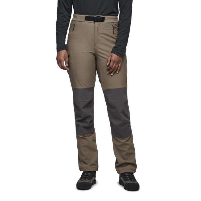 Black Diamond Pantaloni ibridi alpini da donna , noce-antracite