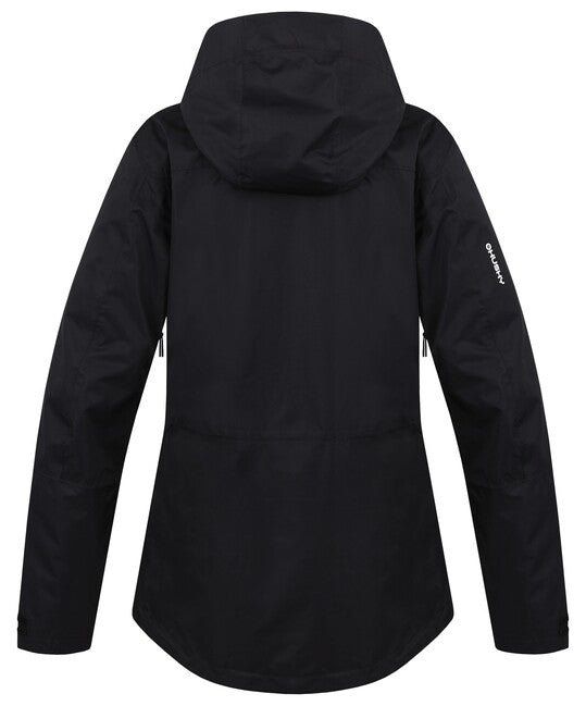 HUSKY Nelory giacca hardshell da donna, nero, L