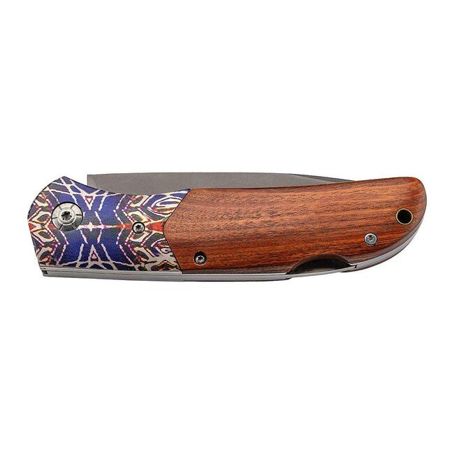 Herbertz Coltello 9,5 cm, cocobolo, stampa colorata