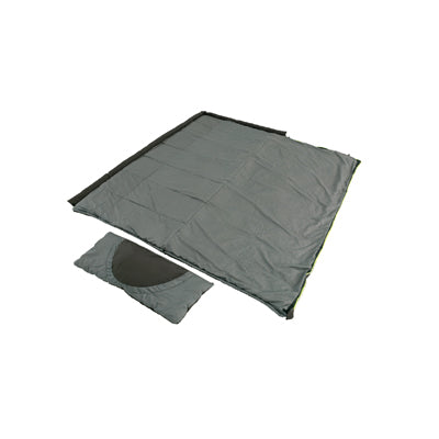 Outwell Contour Supreme sacco a pelo, caffé, cerniera sinistra