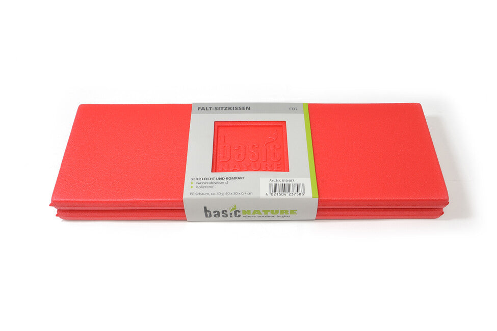 BasicNature Cuscino pieghevole, rosso