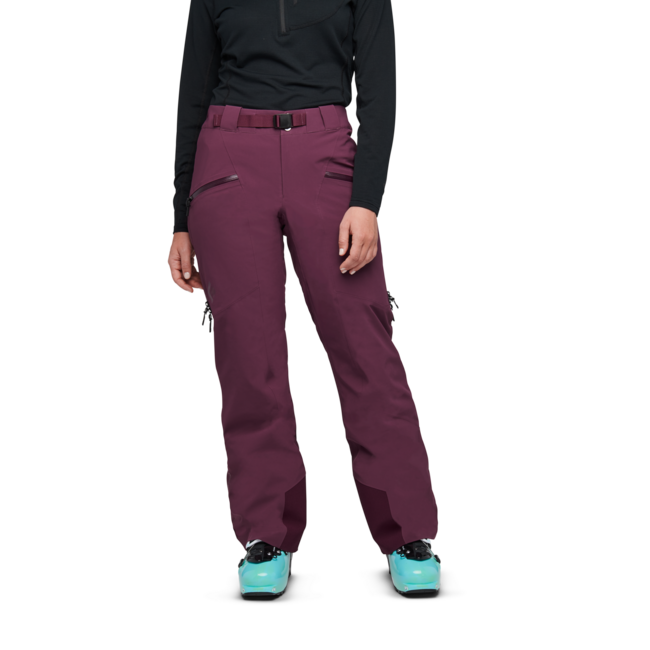 Black Diamond Recon Stretch Pantaloni isolati Donna, mora