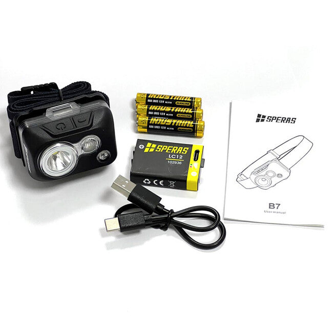 Speras B7(B) torcia frontale