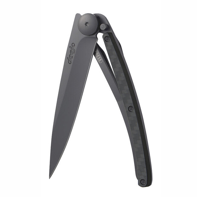 Deejo Coltello di chiusura, carbonio nero composito