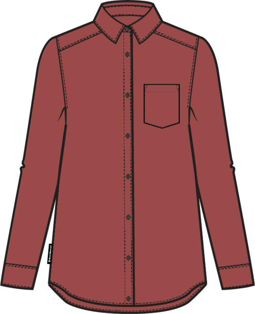Black Diamond Project Heavy camicia di flanella da donna, red rock