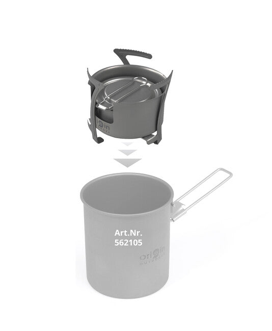 Origin Outdoors Combo Stufa Titanium fornello combinato