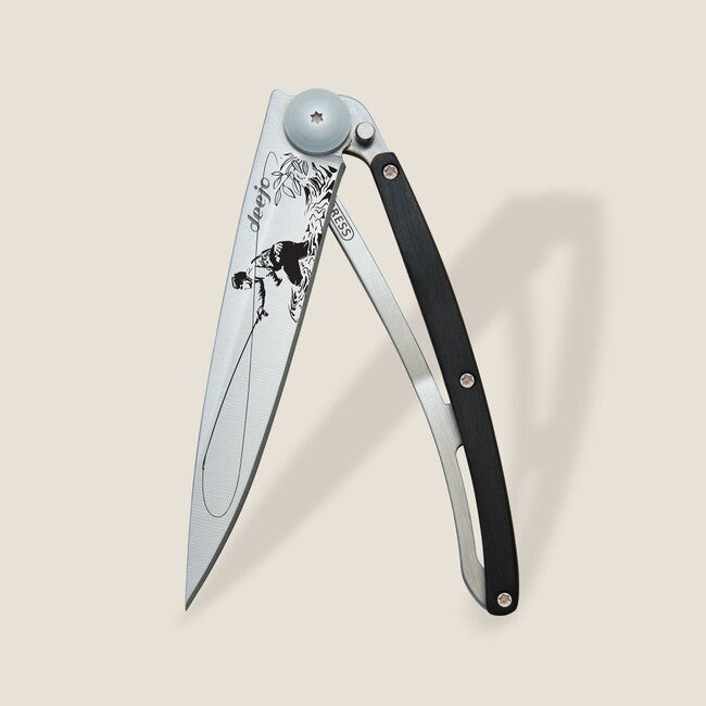 Deejo Tattoo Coltello di chiusura legno Pesca a mosca