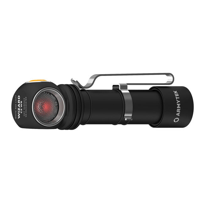 ArmyTek Wizard C2 WR lampada frontale 1100 lm potenza della batteria 3 h 65 g, bianchi e rossi con supporto magnetico