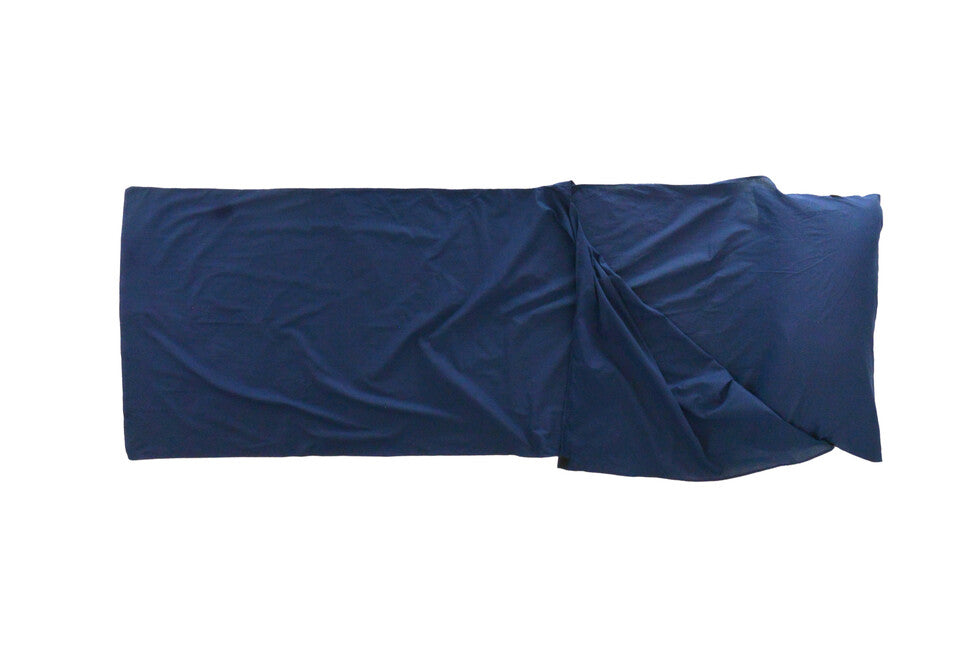 Origin Outdoors Fodera per sacco a pelo rettangolare in policotone, blu reale