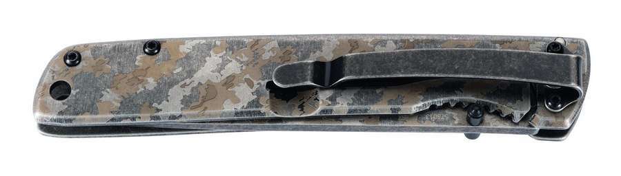 Herbertz a una mano coltello tattico 11,5 cm, motivo mimetico Camo