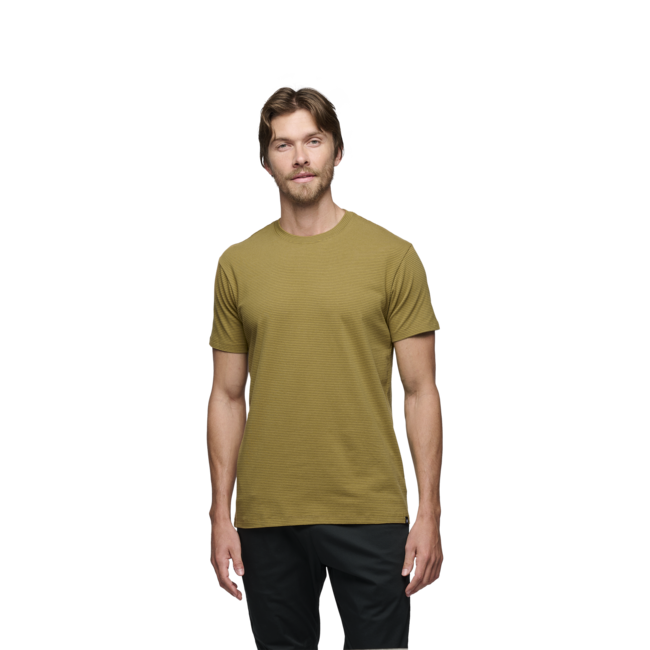 Black Diamond Bd Stripe maglietta a maniche corte da uomo, curry scuro-ambra