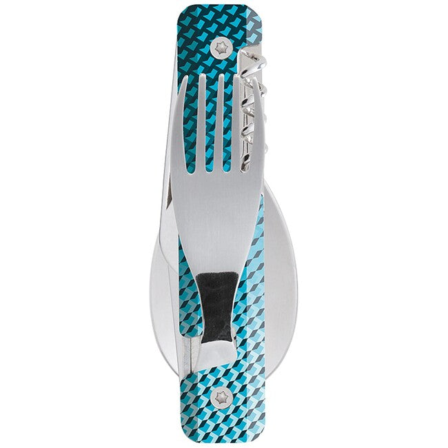 Akinod A02M00019 posate multifunzione 13h25, mosaique bleue