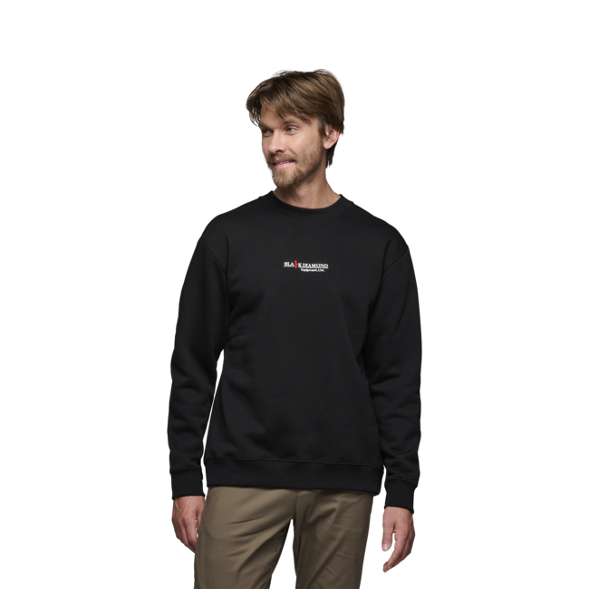 Black Diamond Heritage Wordmark felpa, nera