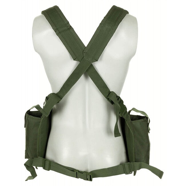 MFH Chest Rig gilet tattico 9 tasche, verde OD