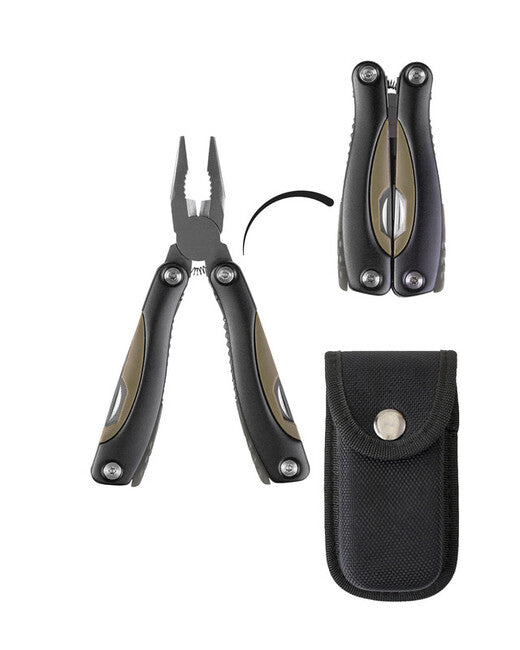 Mil-Tec multitool, nero/verde