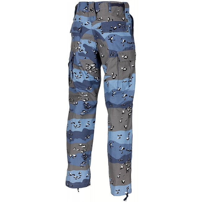 MFH Pantaloni US Combat BDU Rip stop, mimetici blu cioccolato