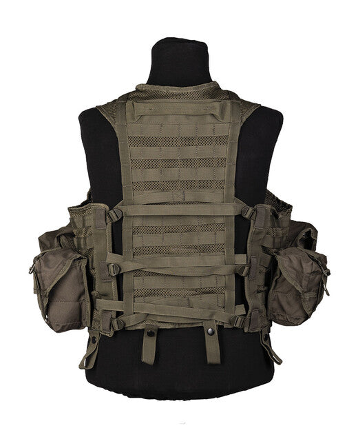 Mil-Tec Gilet tattico Sistema Modulare con 8 tasche, oliva