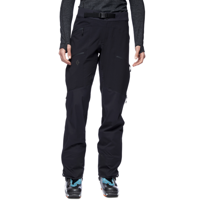 Black Diamond Dawn Patrol pantaloni ibridi da donna, neri