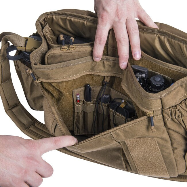 Helikon-Tex Urban borsa a tracolla grande - cordura, nera / grigia ombra