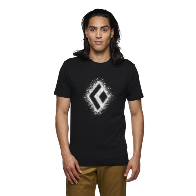 Black Diamond Chalked Up 2.0 maglietta a maniche corte da uomo, nero
