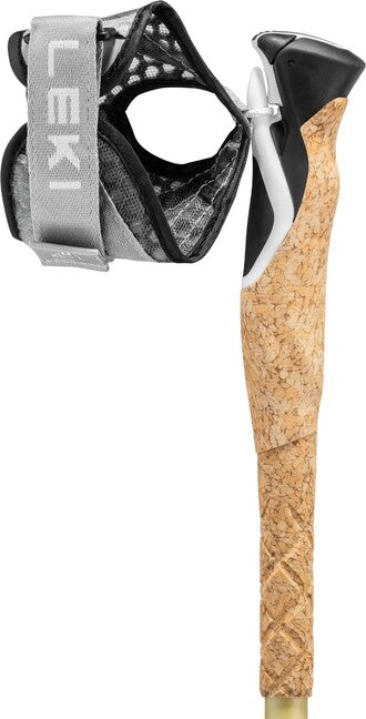 Leki Cross Trail TA bastoncini da trekking 100 - 135 cm, bianco-oro-marrone-nero