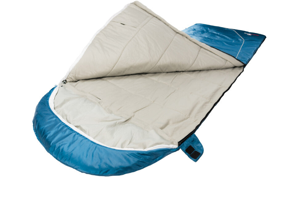 Grüezi-Bag Cotone Comfort sacco a pelo blu fiordaliso profondo destro