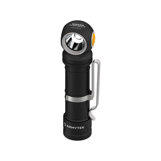 ArmyTek Wizard C2 Pro Max LR Φακός LED Τσέπης με Κλιπ Ζώνης, με Θήκη, Τροφοδοσία από Μπαταρία, 4150 lm, White