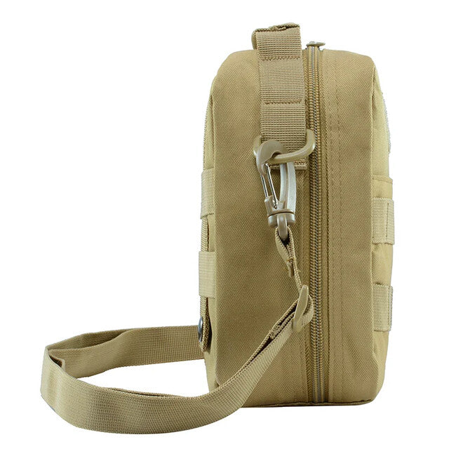 DRAGOWA Tactical Borsa medica tattica impermeabile a tracolla 2L, verde