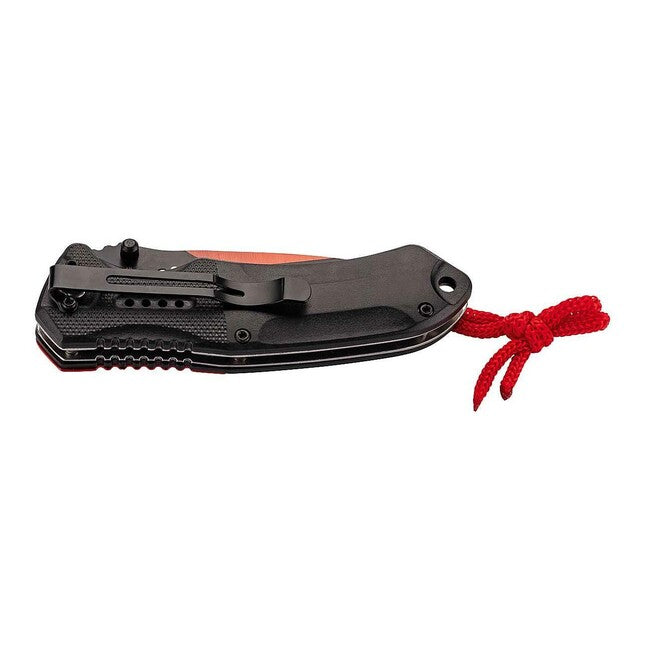 Herbertz 9 cm coltello, alluminio e plastica, nero e rosso