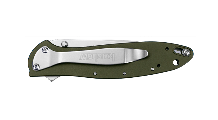 Kershaw Leek coltello - olive 7,6 cm, verde oliva, alluminio