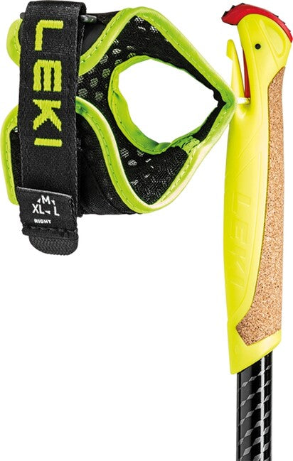 Leki Evotrail FX.One TA bastoni, nero-giallo neon-antracite scuro