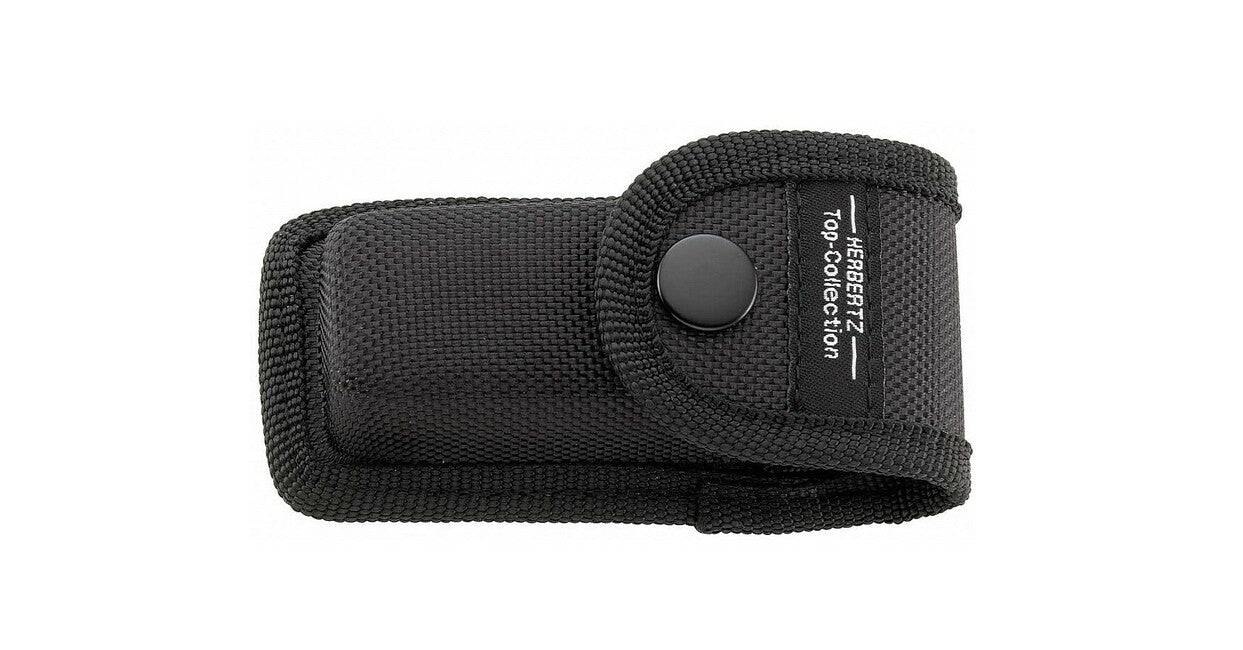 Herbertz TOP-Collection coltello 6,3 cm, nero, alluminio, fodero in nylon