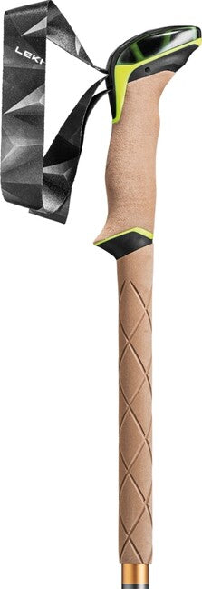 Leki Sherpa bastoncini da trekking 110 - 145 cm, antracite scuro-rame-giallo neon