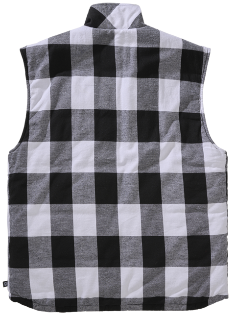 Brandit Lumber gilet, bianco/nero
