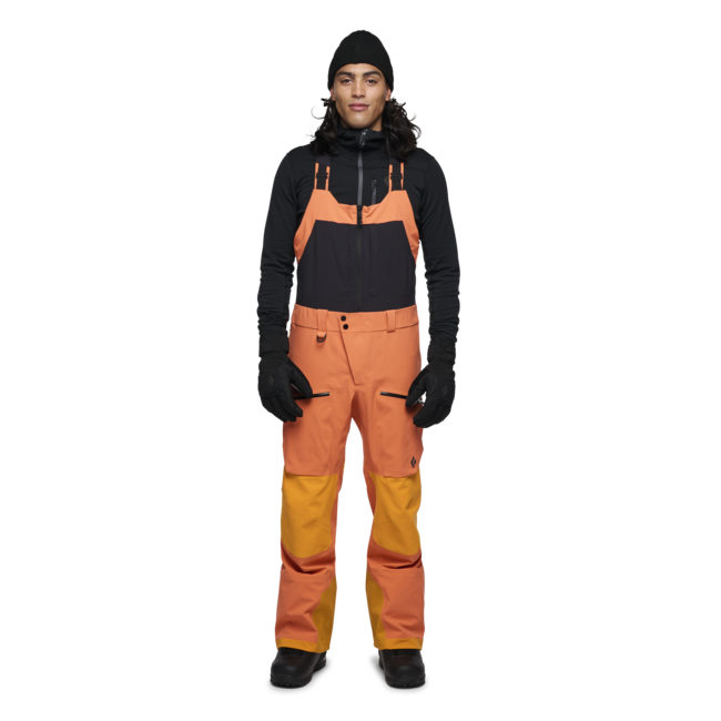 Black Diamond Recon Stretch Pro salopette, bd arancione-arancione fuoco