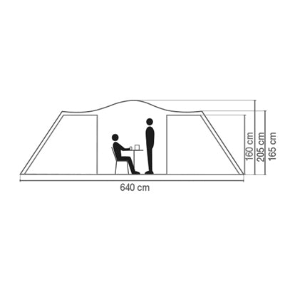Coleman Ridgeline 6 plus tenda per 6 persone