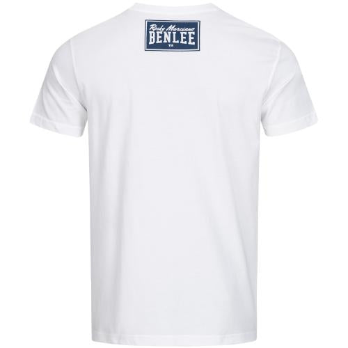 BENLEE Logo maglietta da uomo, bianco