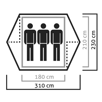 Salewa Denali tenda per 3 persone