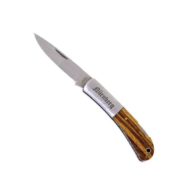Haller Tame Stahlbacken Zebraholz coltello tascabile, 420rsf, 60mm