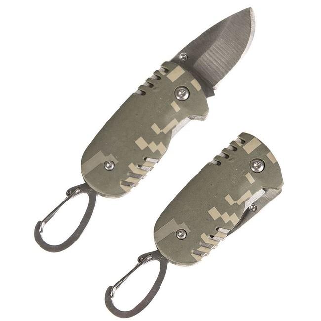Mil-Tec Coltello di chiusura con moschettone, at-digital, 9 cm