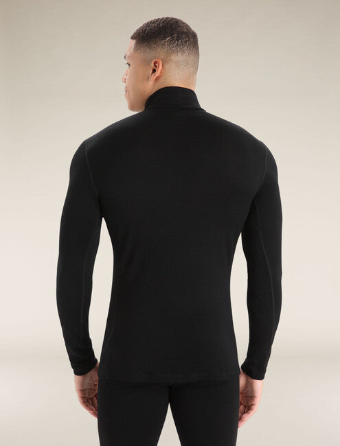 Icebreaker 260 Tech felpa termica zippered da uomo, nera