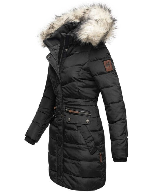 Navahoo Paula parka invernale da donna con cappuccio, nero