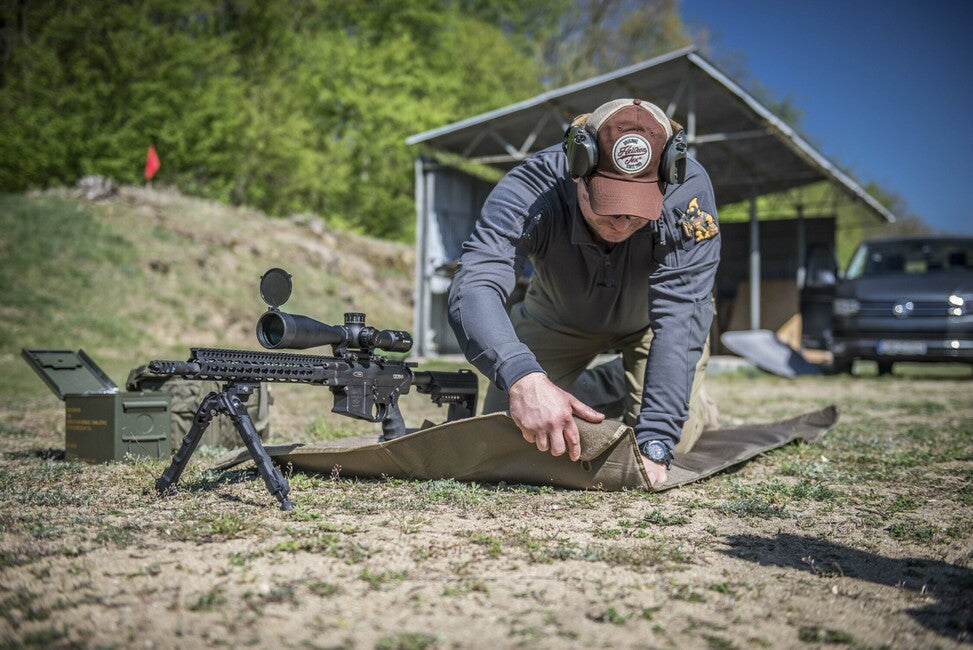 Helikon-Tex BACKBLAST MAT esteso - tappeto da tiro, verde adattivo