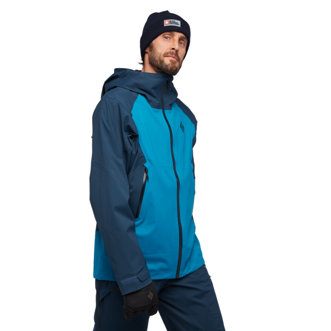 Black Diamond Recon Lt Stretch Shell giacca da sci da uomo, kingfisher-indigo