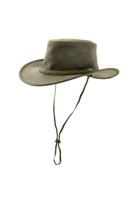 Origin Outdoors Cappello Pincher in pelle, oliva