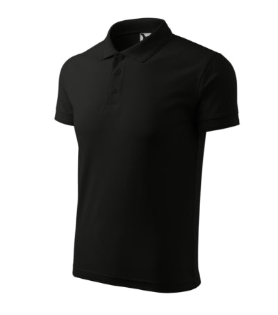 Malfini Pique polo da uomo, nera