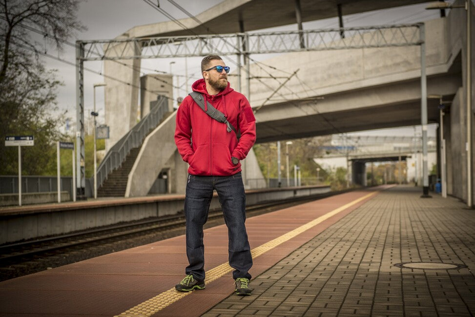 Helikon-Tex Felpa tattica urbana (FullZip) - verde